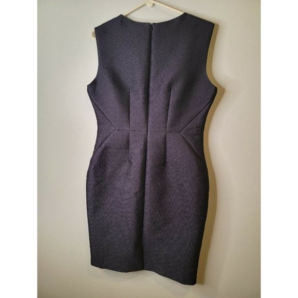 AG Phillips Size 12 Beverly Dress Navy Blue Sheath Sleeveless - Picture 3 of 5